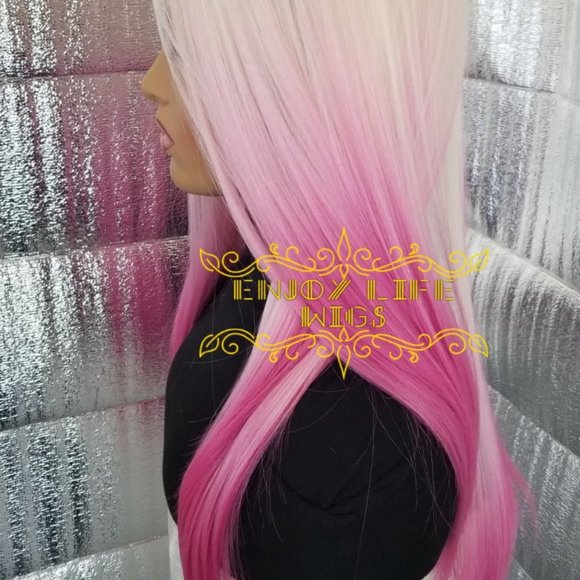 COPY - wowfactor blonde pink lacefront sexy wig main image 5